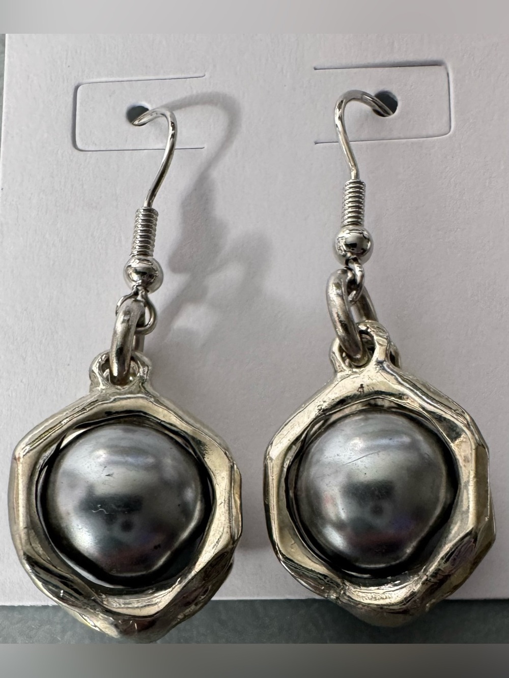 Silver-Tone Pearl Drop Earrings - Women Jewelry classy event